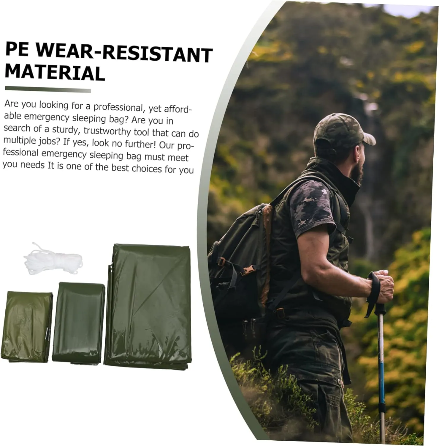 Emergency Tent Set Outdoor Tents Survival Sleeping Sack Blanket Tent Portable Tent Survival Tent Camping