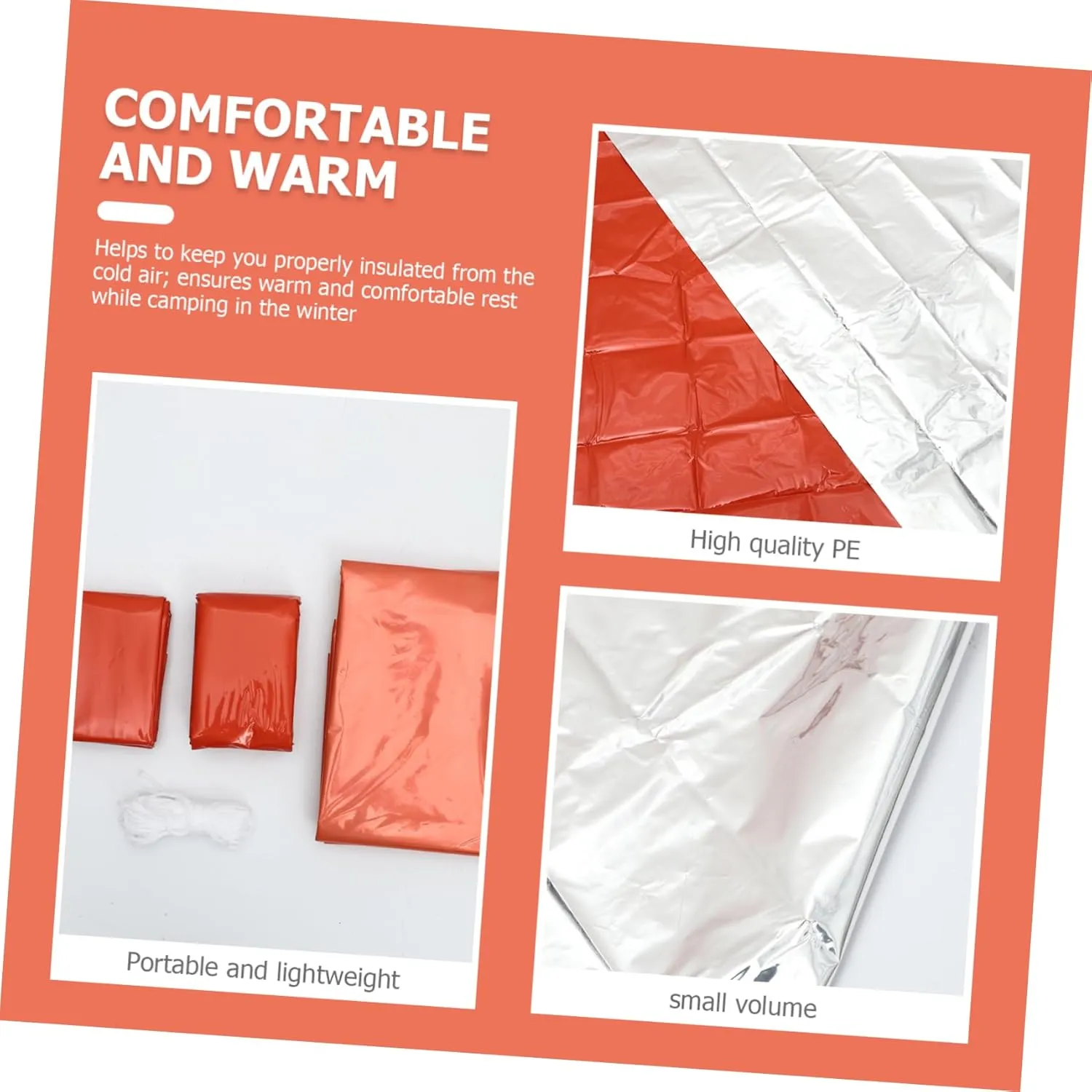 Emergency Tent Set Outdoor Tents Survival Sleeping Sack Blanket Tent Portable Tent Survival Tent Camping