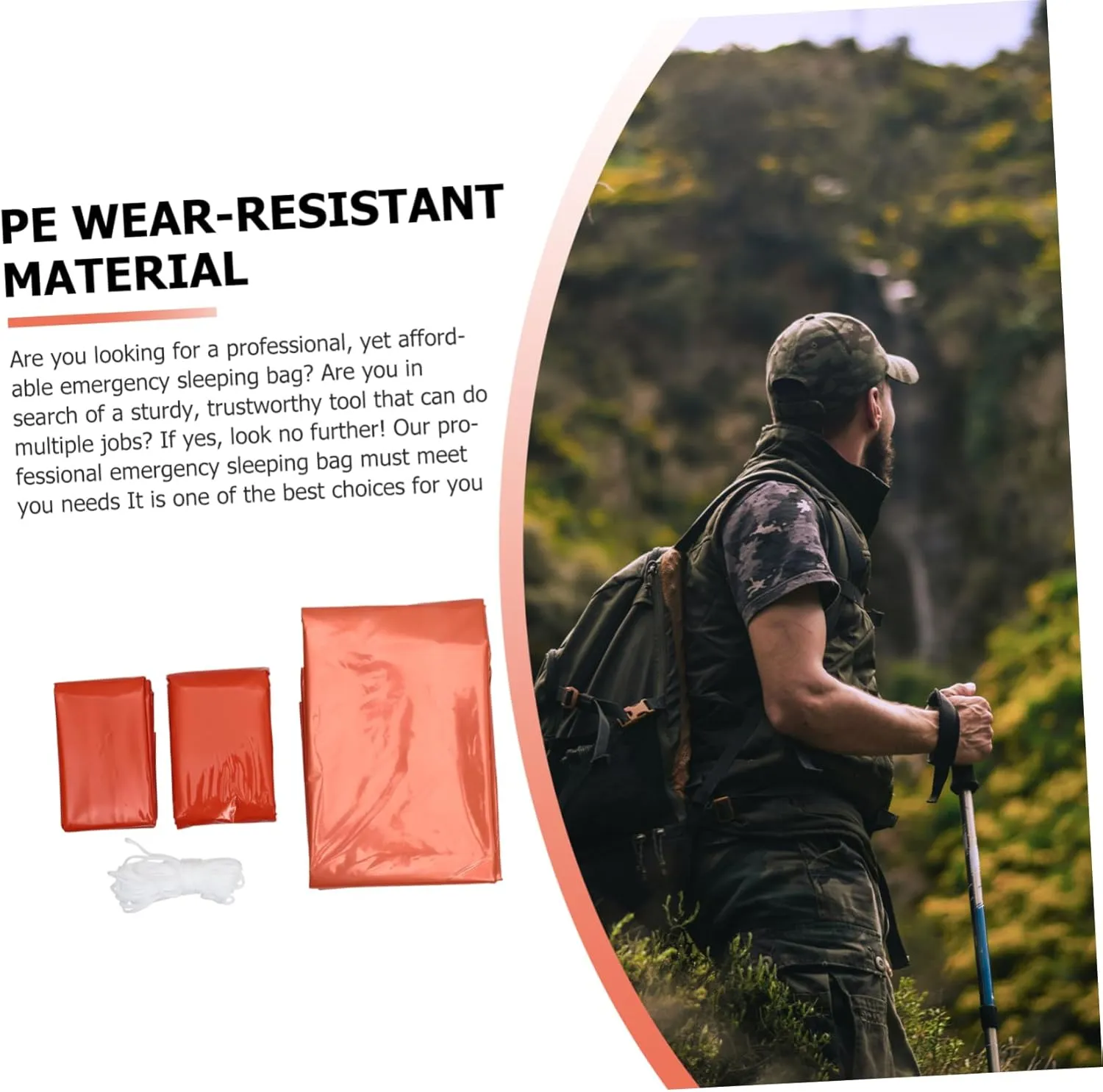 Emergency Tent Set Outdoor Tents Survival Sleeping Sack Blanket Tent Portable Tent Survival Tent Camping