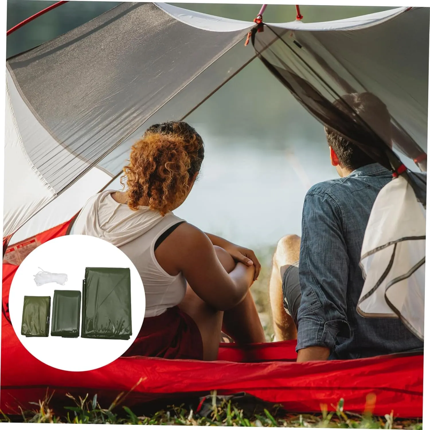 Emergency Tent Set Outdoor Tents Survival Sleeping Sack Blanket Tent Portable Tent Survival Tent Camping