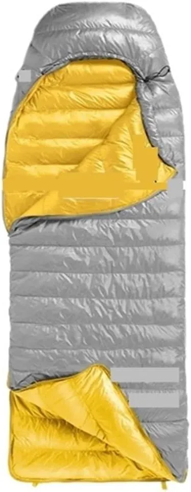 Envelope Duck Down Sleeping Bag - Ultra Warm & Lightweight for Camping and Hiking