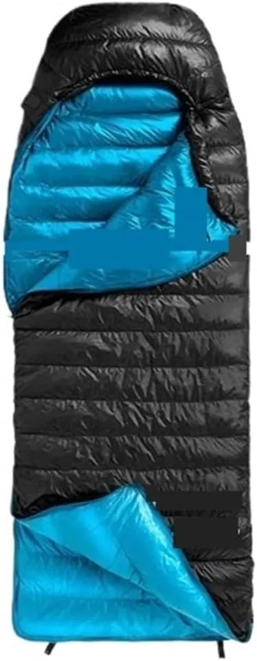 Envelope Duck Down Sleeping Bag - Ultra Warm & Lightweight for Camping and Hiking