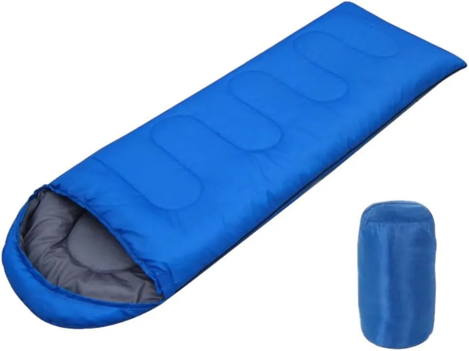 Envelope Hooded Sleeping Bag Outdoor Camping Adult Thickened Hollow Cotton Sleeping Bag