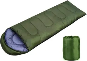 Envelope Hooded Sleeping Bag Outdoor Camping Adult Thickened Hollow Cotton Sleeping Bag