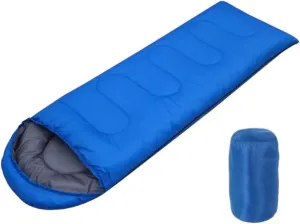 Envelope Hooded Sleeping Bag Outdoor Camping Adult Thickened Hollow Cotton Sleeping Bag