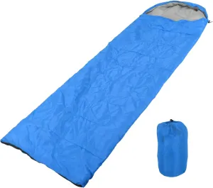 Envelope Sleeping Bag Adult Outdoor Sleep Bag Double End Zipper Lightweight Sleeping Bag Waterproof 3 Season Sleeping Bag for Camping Hiking Fishing(Blue)