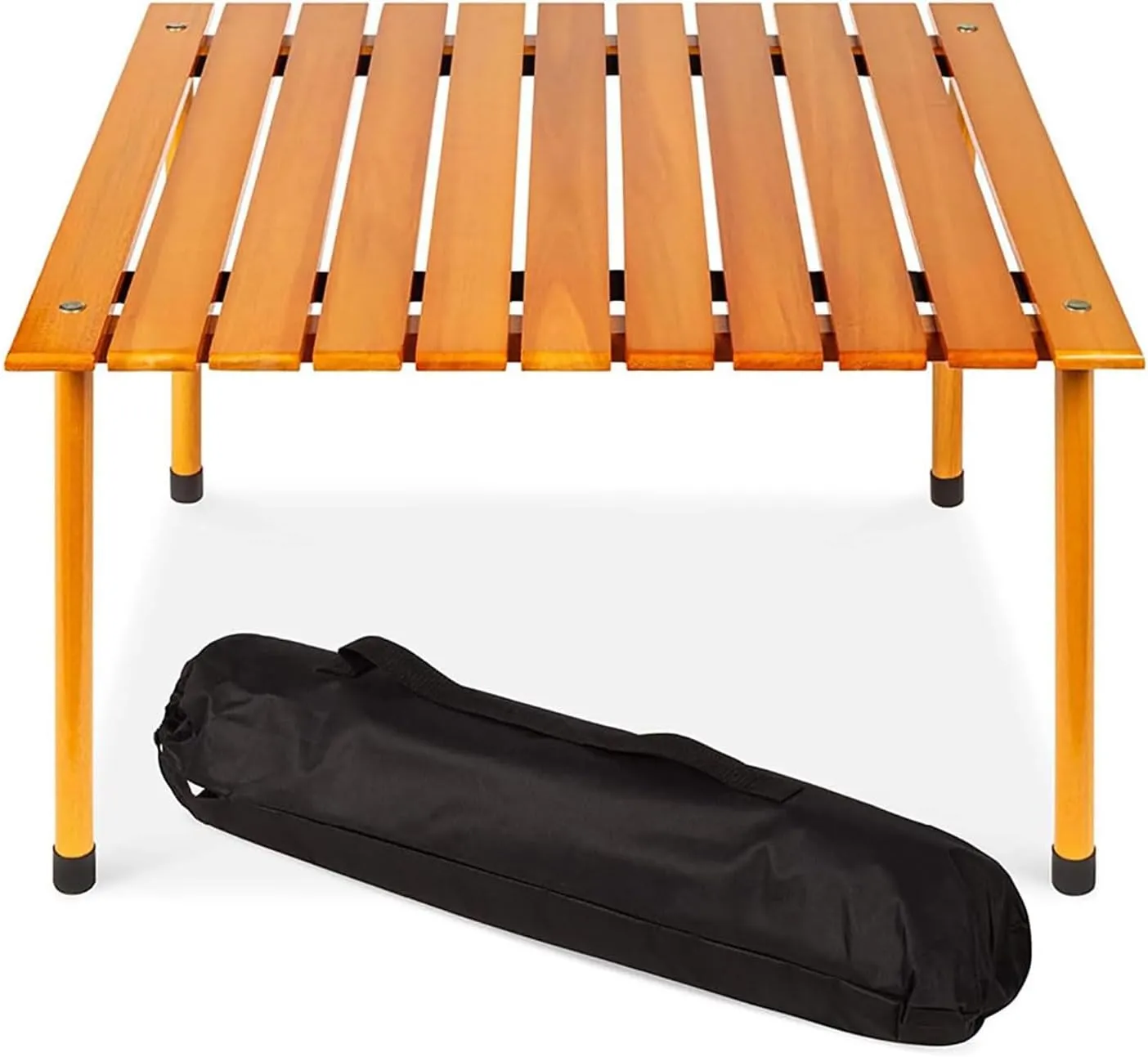 esmen Portable Camping Table,Outdoor Beach Table,Roll Up Folding Table, Folding Table with Storage Bag for Camping Picnic Barbecue