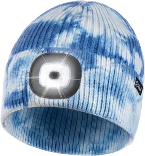 Etsfmoa Unisex Beanie with The Light Gifts for Men Dad Father USB Rechargeable Caps