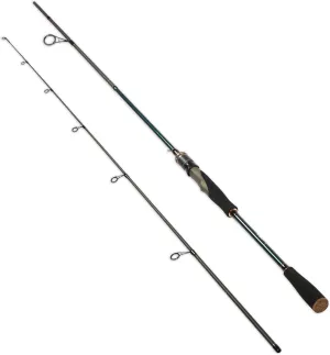Eurasian Sports Medium Spin&Cast Fishing Rod Graphite Bass Fishing Rods Carbon 2 Piece Spinning Pole, Anti-tangling Guide Ring Portable Baitcasting Fishing Rods for Freshwater, Saltwater, Trout, Bass