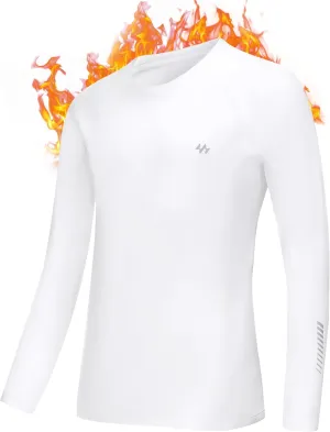 Ewedoos Youth Boys Compression Thermal Shirt Long Sleeve Fleece Undershirts Warm Base Layer for Boy Football Baseball Soccer