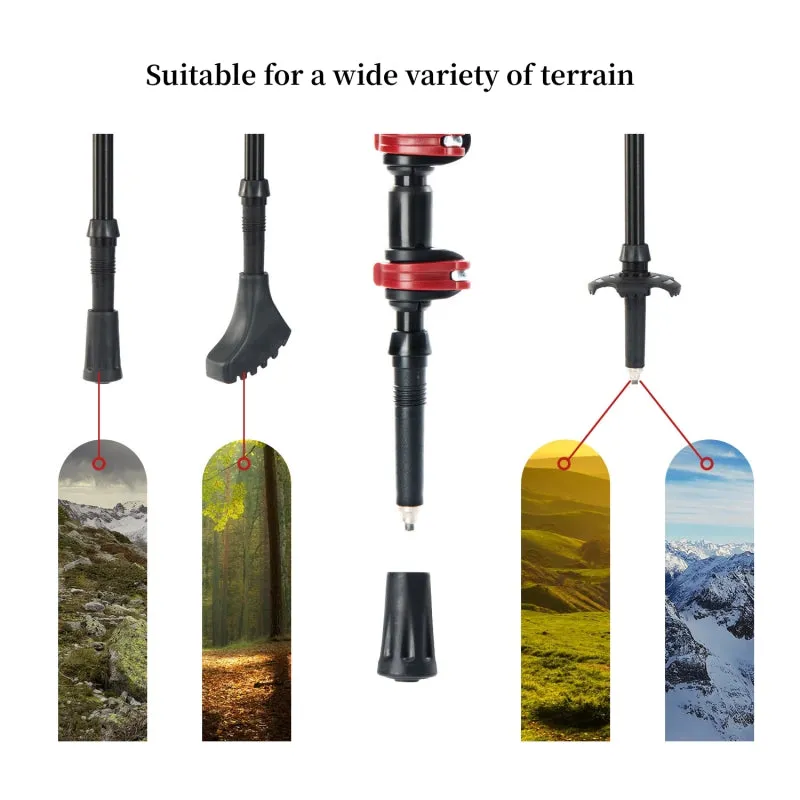 External Locking Aluminum Trekking Pole for Hiking