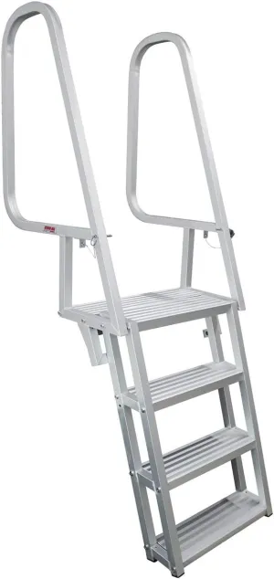 Extreme Max 3005.4116 Deluxe Flip-Up Dock Ladder - 4-Step
