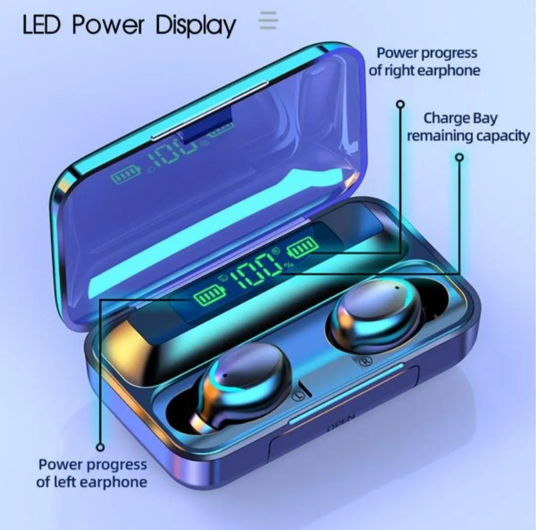 F9 True Wireless Earbuds with Power Bank
