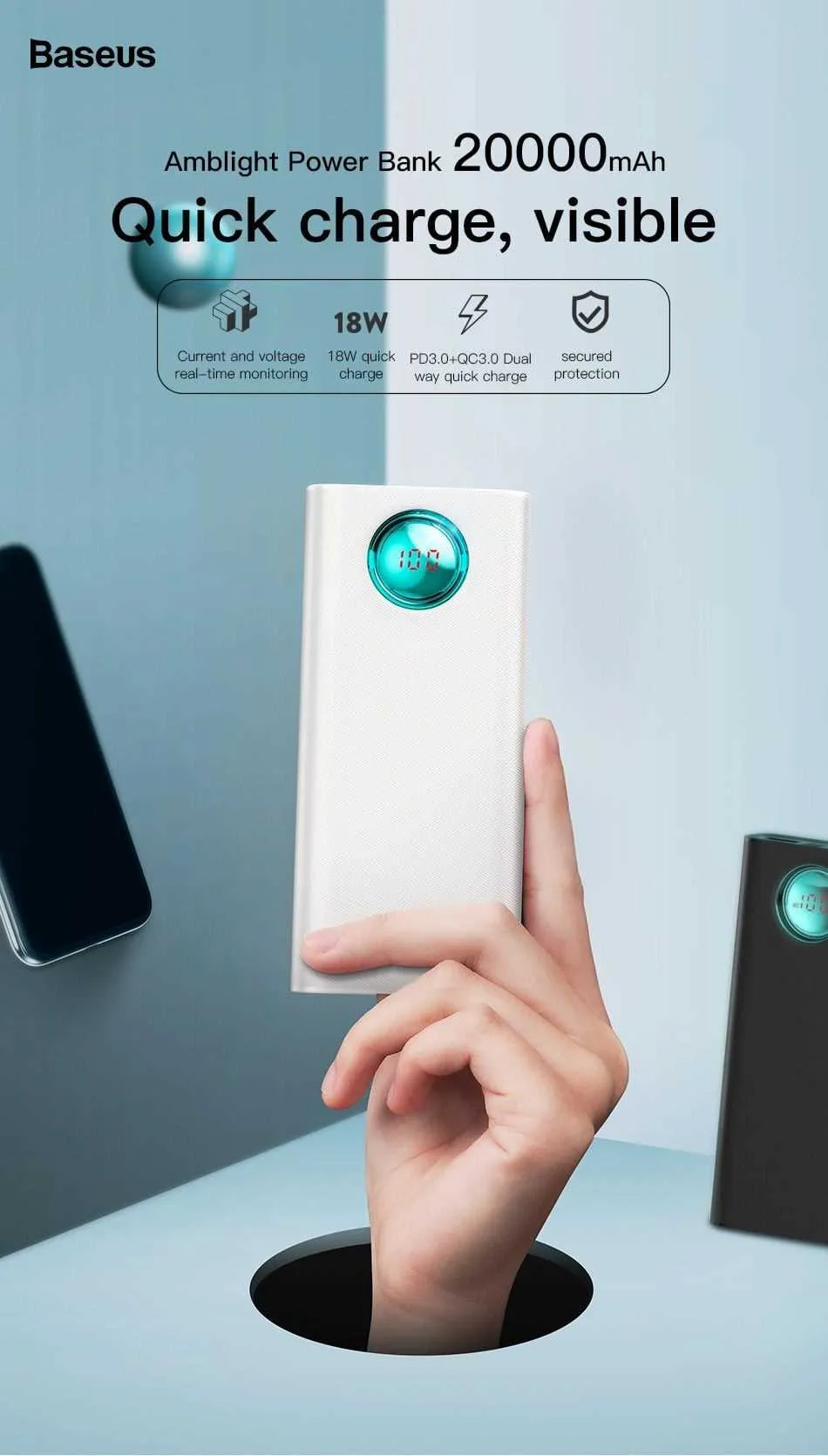 Fast Charging Power Bank(20000mAh )