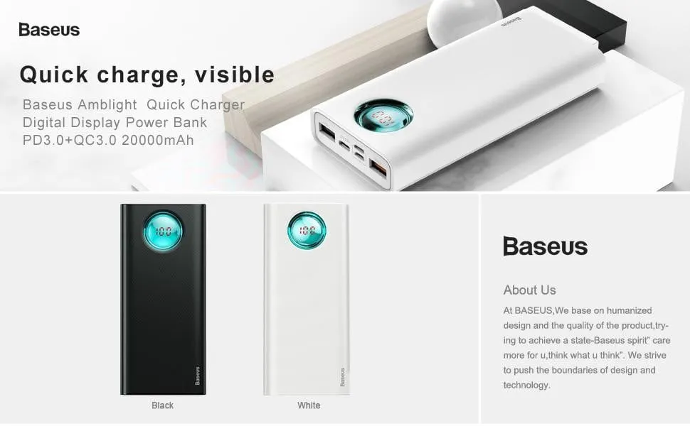 Fast Charging Power Bank(20000mAh )