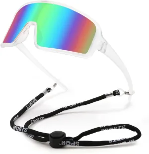 FEISEDY Men Women Sports Sunglasses Baseball Sun Glasses Cycling Fishing Running Trekking 80s 90s Youth Visor UV400 B2962