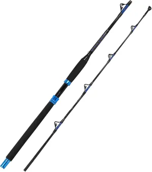 Fiblink 1-Piece Saltwater Offshore Trolling Rod Conventional Boat Rod Carbon Fishing Pole(6 Feet, 30-50 lb/50-80 lb/80-120 lb)
