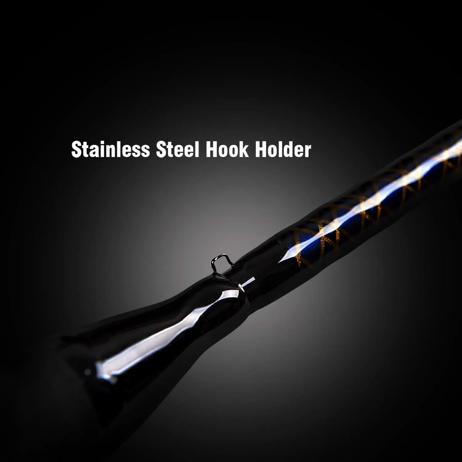 Fiblink 1-Piece Saltwater Offshore Trolling Rod Conventional Boat Rod Carbon Fishing Pole(6 Feet, 30-50 lb/50-80 lb/80-120 lb)