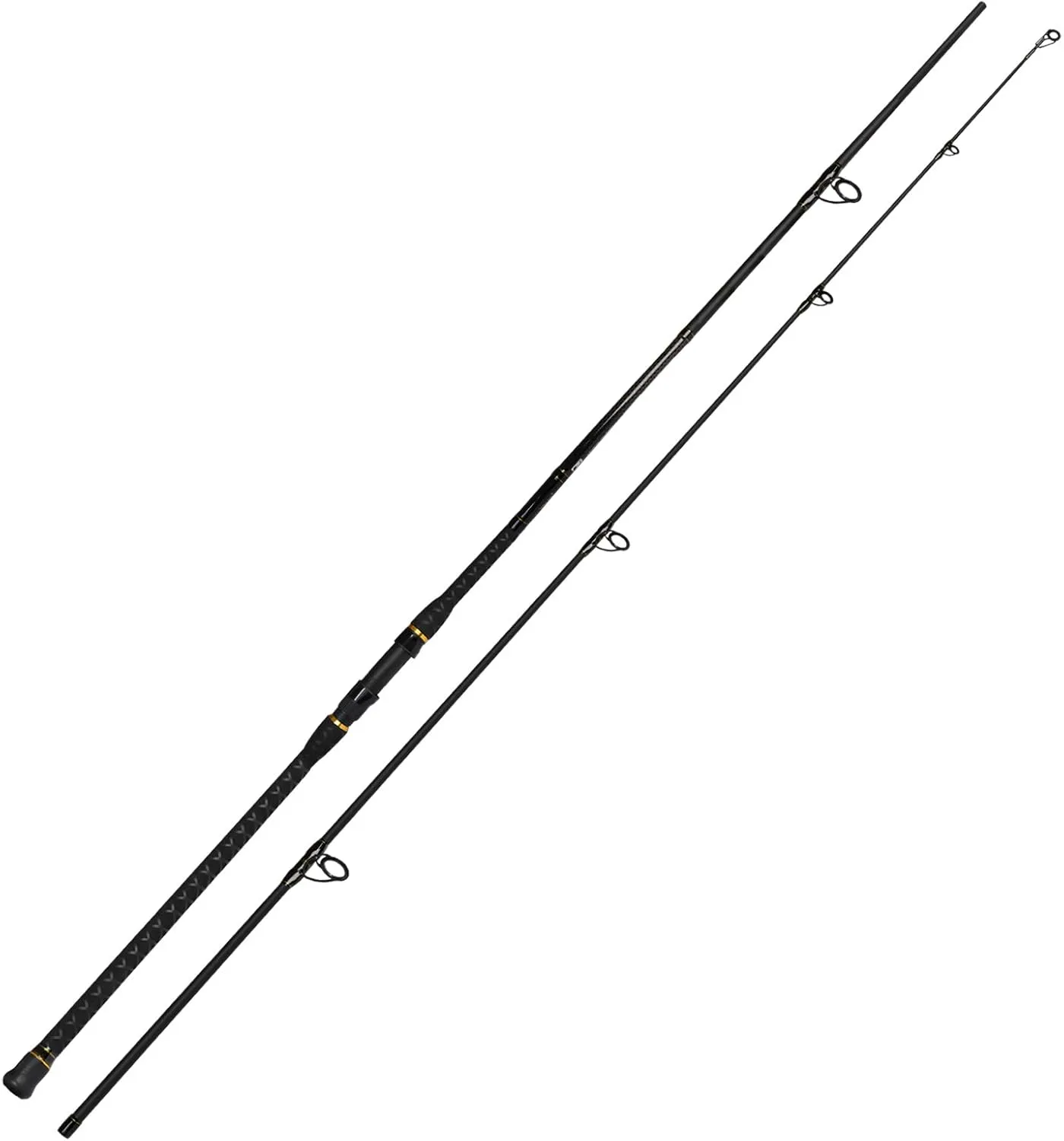 Fiblink Surf Spinning Fishing Rod 2 Piece/4 Piece Carbon Fiber Portable Travel Spinning Rod (9-Feet & 10-Feet & 11-Feet & 12-Feet & 15-Feet)