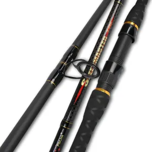Fiblink Surf Spinning Fishing Rod 2 Piece/4 Piece Carbon Fiber Portable Travel Spinning Rod (9-Feet & 10-Feet & 11-Feet & 12-Feet & 15-Feet)