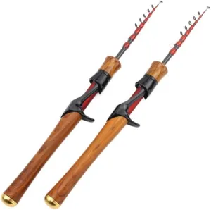 Fishing Pole Ultralight Collapsible Fly Fishing Rod Gun Handle Design for Portability for Travel Saltwater Freshwater Fishing