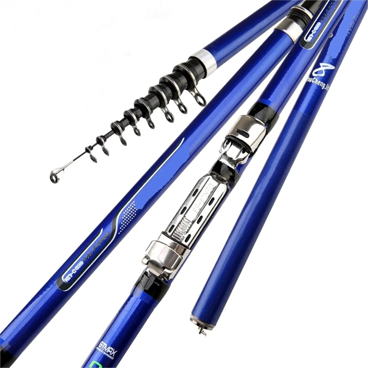 Fishing Rod Carbon Fiber 3.6M 4.5M 5.4M 6.30M Spinning Fishing Rod Power Telescopic Rock Fishing Rod Carp Feeder Rod Surf Spinning Rod