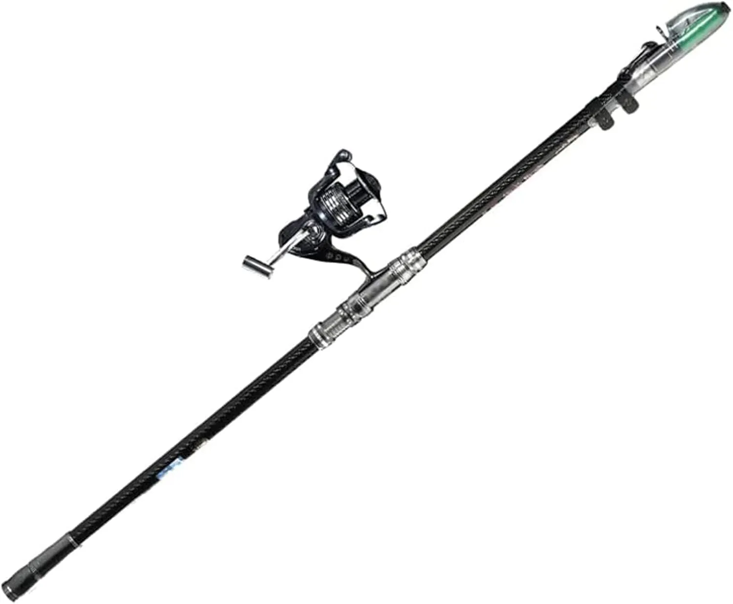 Fishing Rod Combo Set, Telescopic Carbon Fiber Pole with Comfortable Handle, Portable & Lightweight