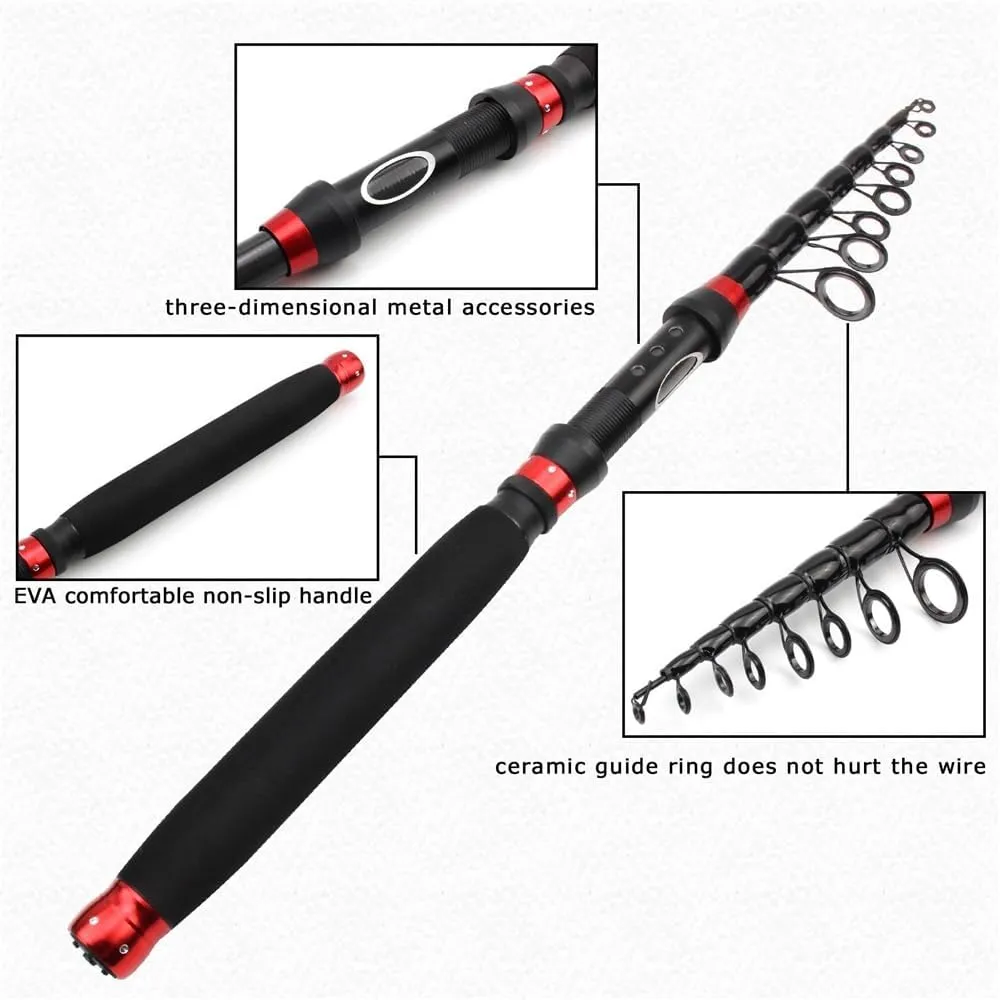 Fishing Rod Fishing Pole Casting Fishing Rod Telescopic Trout Travel Pole Lure Weight 10-50g Lure Rod Pesca Fishing Gear