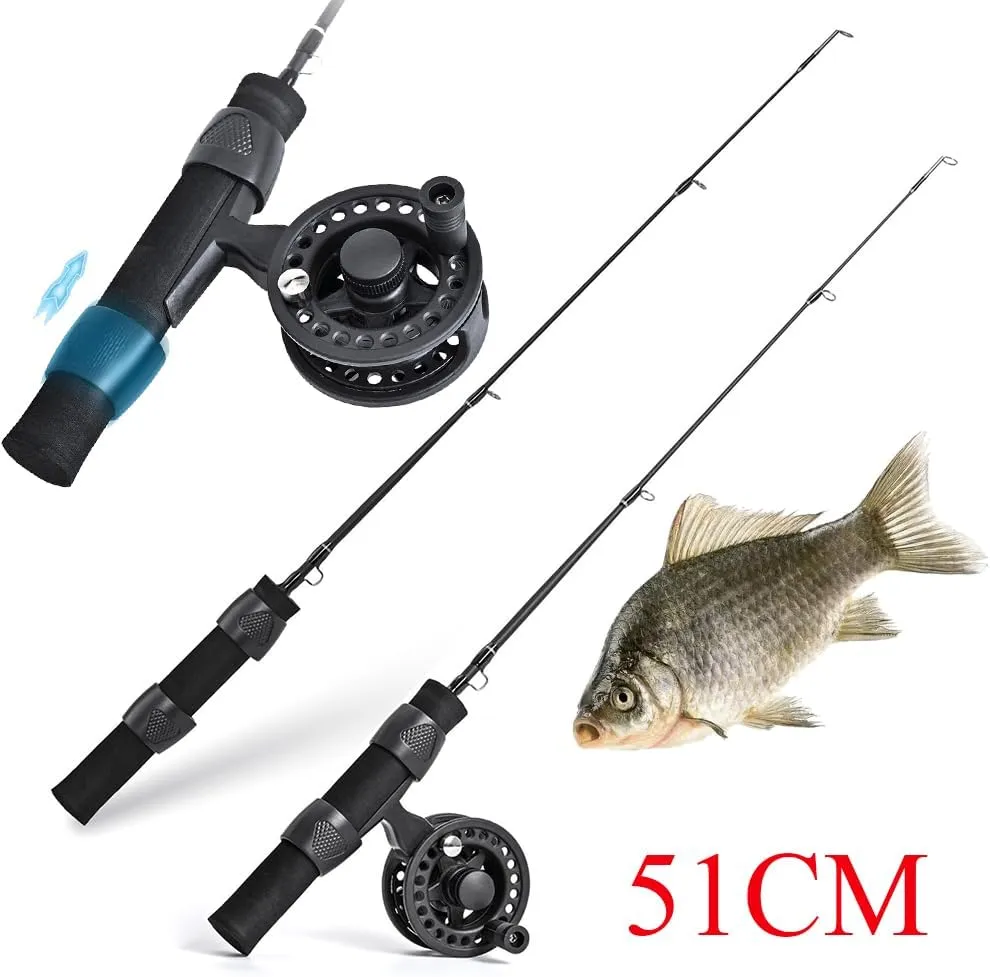 Fishing Rod Ice Fishing Rod Portable Winter Fishing Rod Carbon Fiber River Shrimp Carp Fishing Pole Rod Tackle Fishing Pole