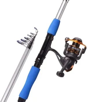 Fishing Rod kit Carbon Fiber Telescopic Fishing Pole and Reel Combo Hooks Reel Carrier Bag for Adults Travel Saltwater Freshwater