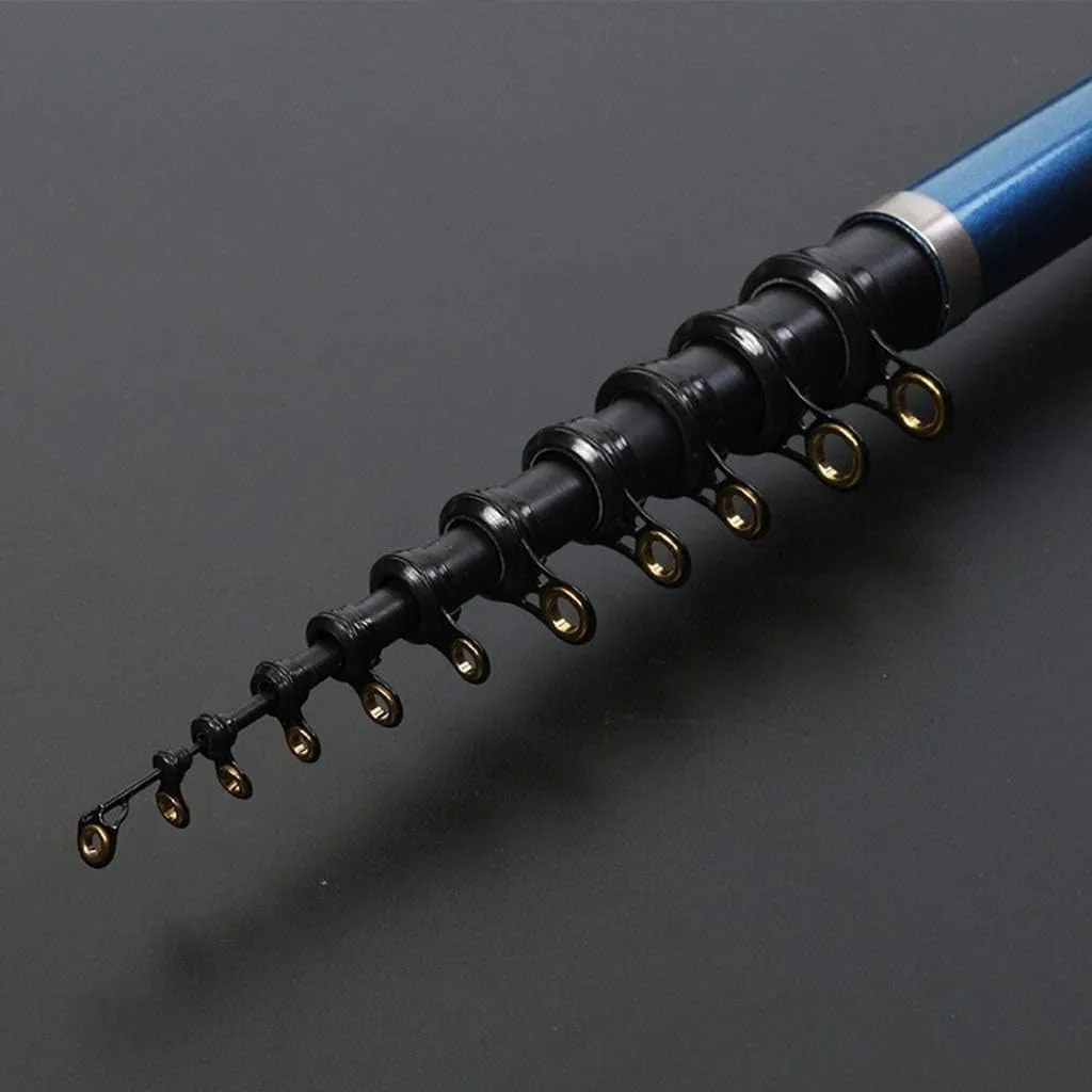 Fishing Rod kit Carbon Fiber Telescopic Fishing Pole and Reel Combo Tackle Hooks Reel Carrier Bag for Adults Travel Saltwater Freshwater