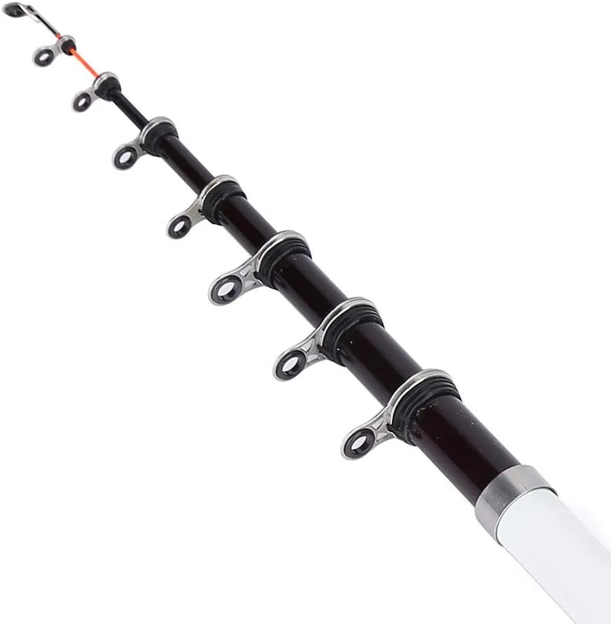 Fishing Rod, Telescopic Fishing Rod, Portable Fishing Rod, Carbon Fiber, Telescopic, Lightweight, Portable, Easy to Use, Easy to Carry, Fishing Gear for