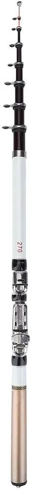Fishing Rod, Telescopic Fishing Rod, Portable Fishing Rod, Carbon Fiber, Telescopic, Lightweight, Portable, Easy to Use, Easy to Carry, Fishing Gear for