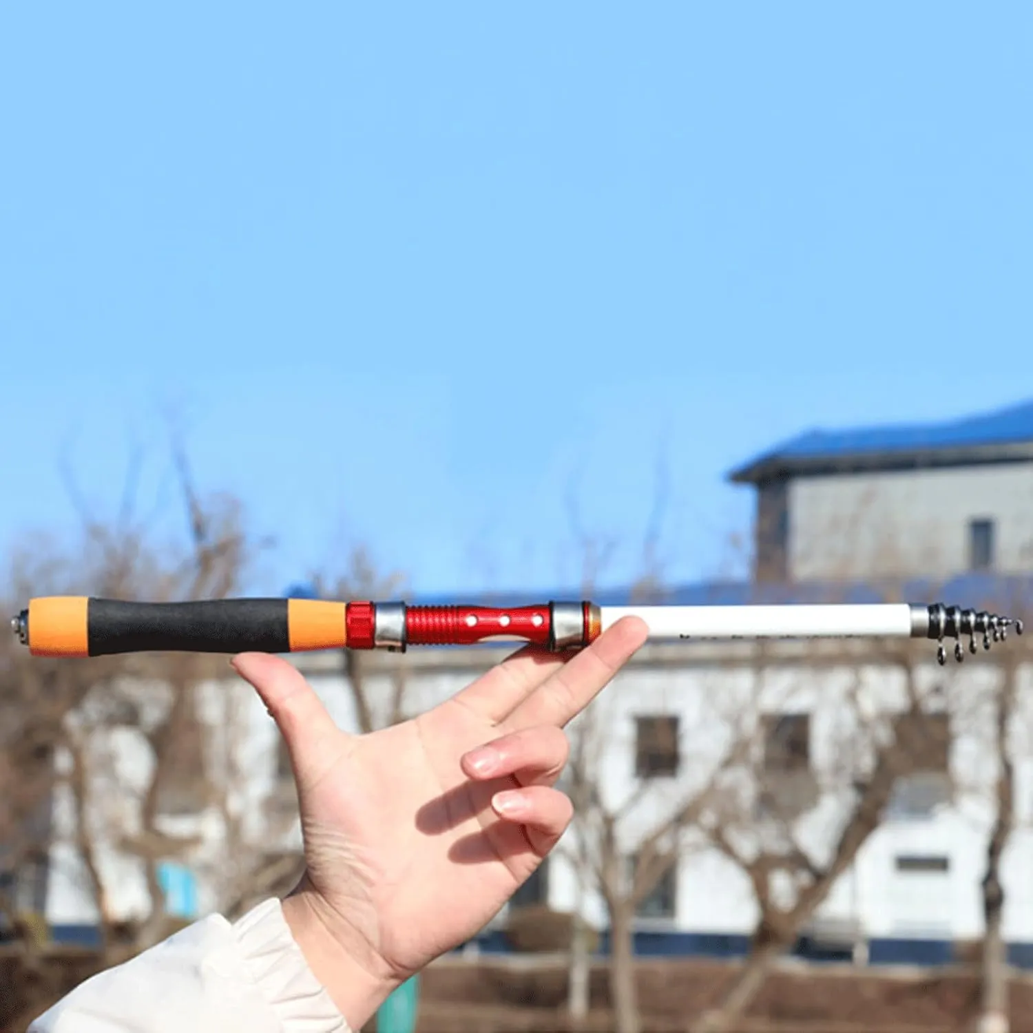 Fishing Rods 1.8M 2.1M 2.4M 2.7M 3.0M Carp Fishing Rod Hard FRP Carbon Fiber Telescopic Fishing Rod Fishing Pole Fishing Accessories