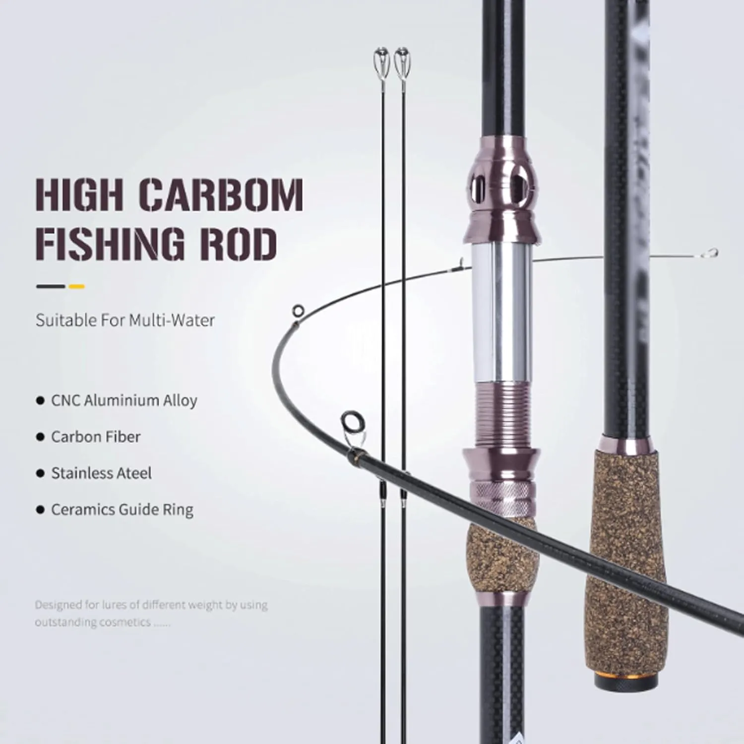 Fishing Rods Travel Spinning Sea Fishing Rod 1.8M 2.1M 2.4M Carbon Fiber Telescopic Fishing Rod Fishing Goods Tools Accessories Fishing Accessories