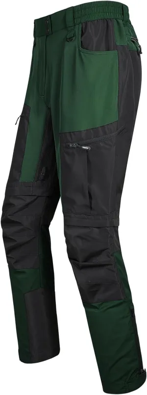 fit space Men's Reinforced Hiking Pants Tapered Zip Off Trekking Pants Convertible Vented