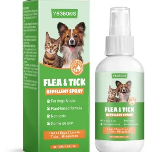 Flea & Tick Repellent Spray for Pets - Fast Acting & Safe