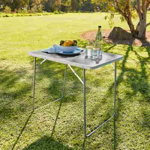 Foldable 80 x 60cm Basic Camp Table/ Suitable Camping Or Domestic Use