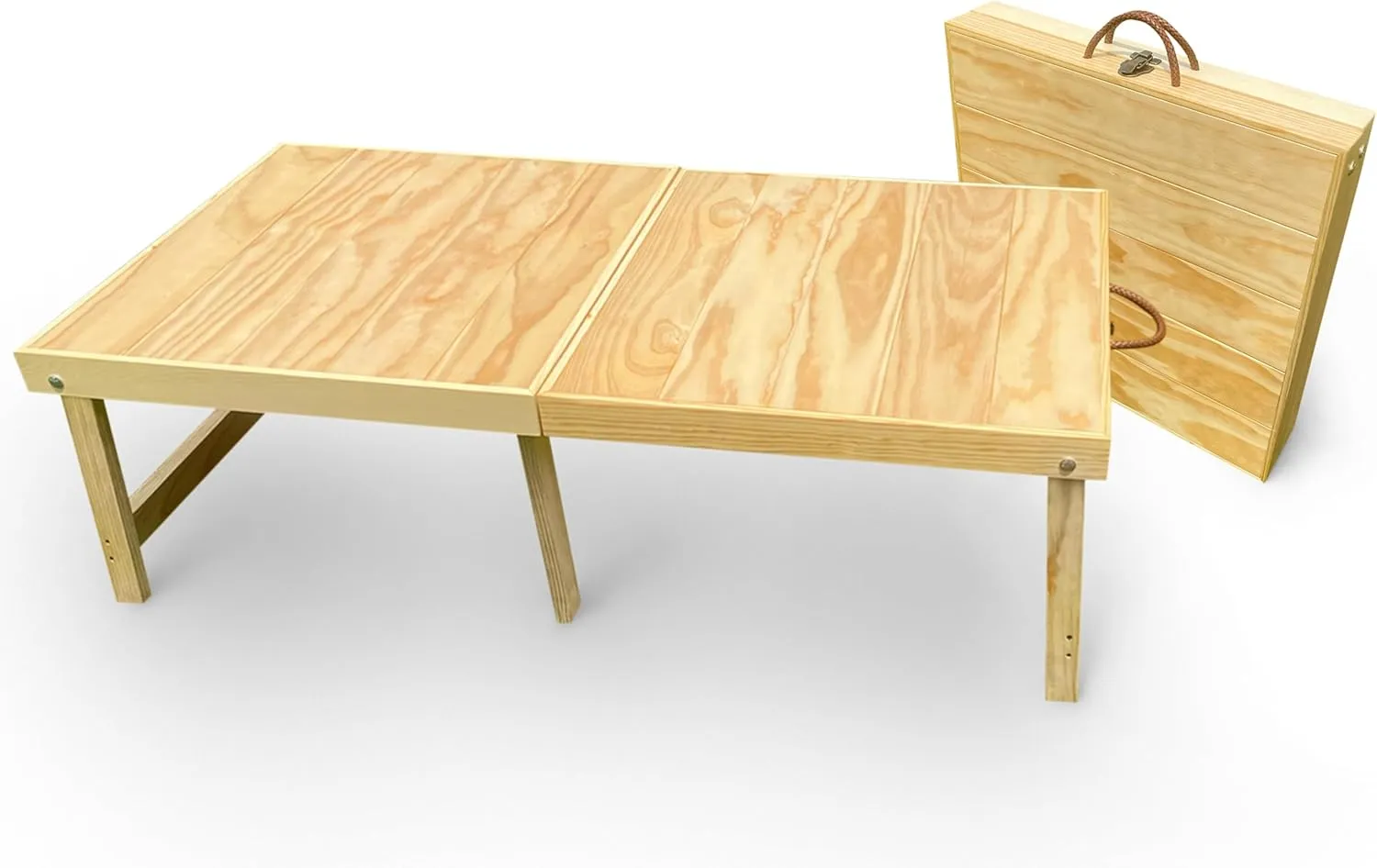 Foldable Beach Picnic Table - 3.5 ft/Low Height Wooden Portable Boho Travel Picnic Table for Picnic, Beach, BBQ, Camping, Party, Tailgating, Garden Outdoor/Indoor