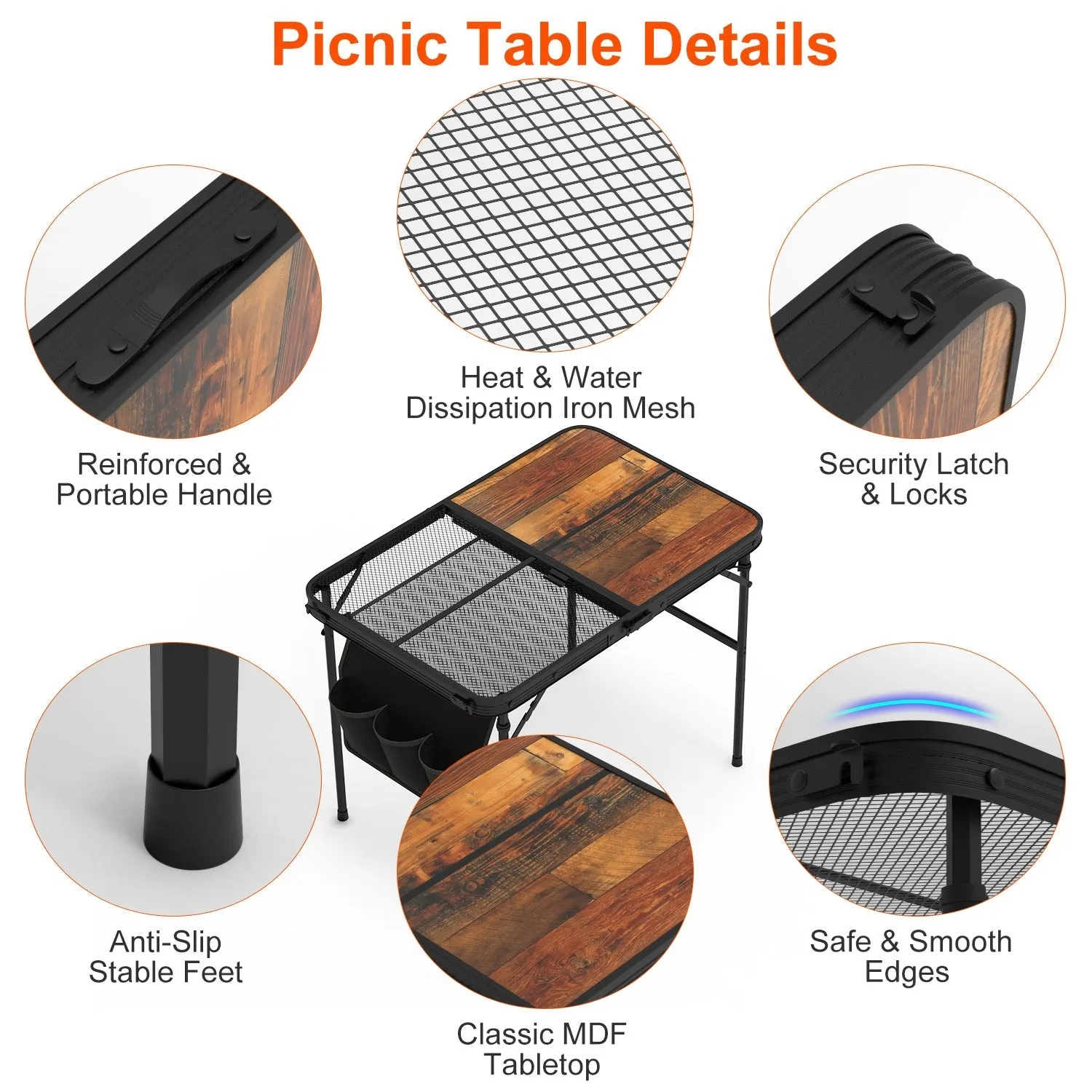 Foldable Camping Picnic Table