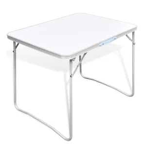 Foldable Camping Table with Metal Frame 31.5''x23.6'' - vidaXL