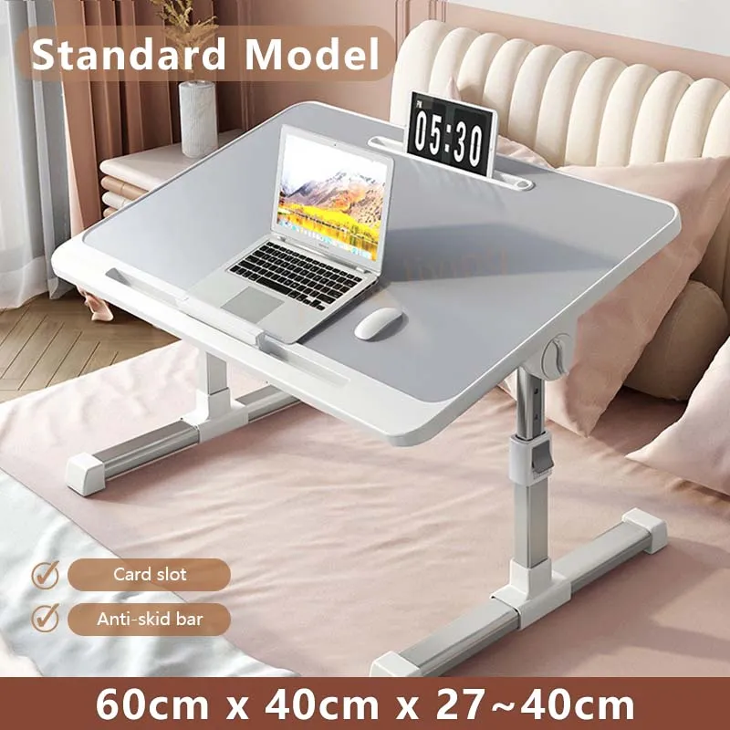 Foldable Lift Small Table Laptop Desk for Bed Adjustable Notebook Stand Folding Portable Tablet Tray