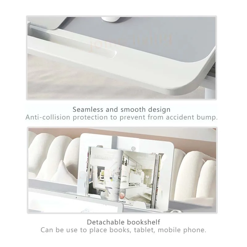 Foldable Lift Small Table Laptop Desk for Bed Adjustable Notebook Stand Folding Portable Tablet Tray
