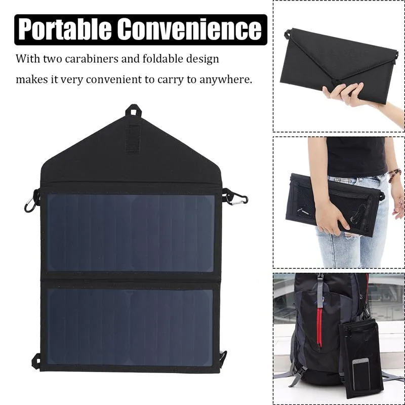 Folding 35W Solar Panel Power Outdoor Cells for Smartphones
