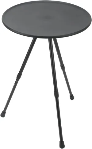 Folding Camping Table, Adjustable Round Camping Table with Carrying Bag, Portable Picnic Camping Table for Outside, Tailgating, Hiking, Camping (Matte Black)