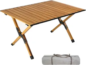 Folding Camping Table, Camp Table, Aluminum Folding Table with Carry Bag, Outdoor Camping Table for Camping/Beach/Backyard/BBQ (Color : A)