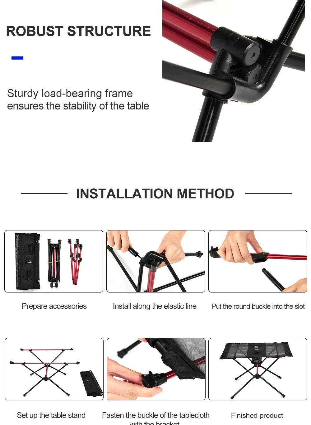 Folding Camping Table – Portable and Compact for Picnics, Travel, Fishing, and Outdoor Adventures