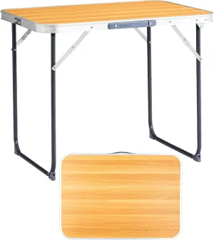Folding Camping Table Portable Camp Table, Aluminum Lightweight Outdoor Table Indoor Outdoor Compact Folding Table for Camping, Picnic, Backyard, BBQ, Patio