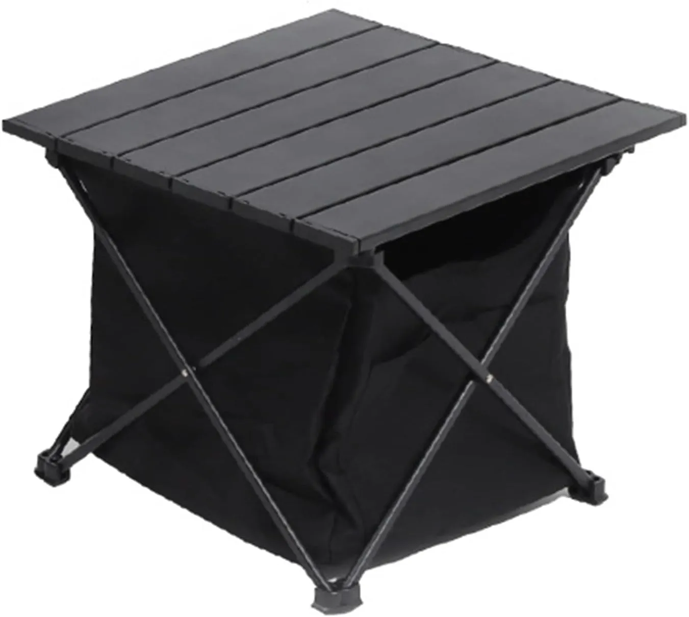 Folding Camping Table Portable Camping Table Aluminum Table Lightweight Roll Up Table with Carry Bag Beach Table for Outdoor, Camping, Picnic, BBQ, Travel and Fishing