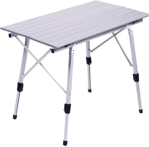 Folding Camping Table Portable Field Picnic Table Aluminum Camping Table Roll Up Desktop Compact e for Camping Hiking